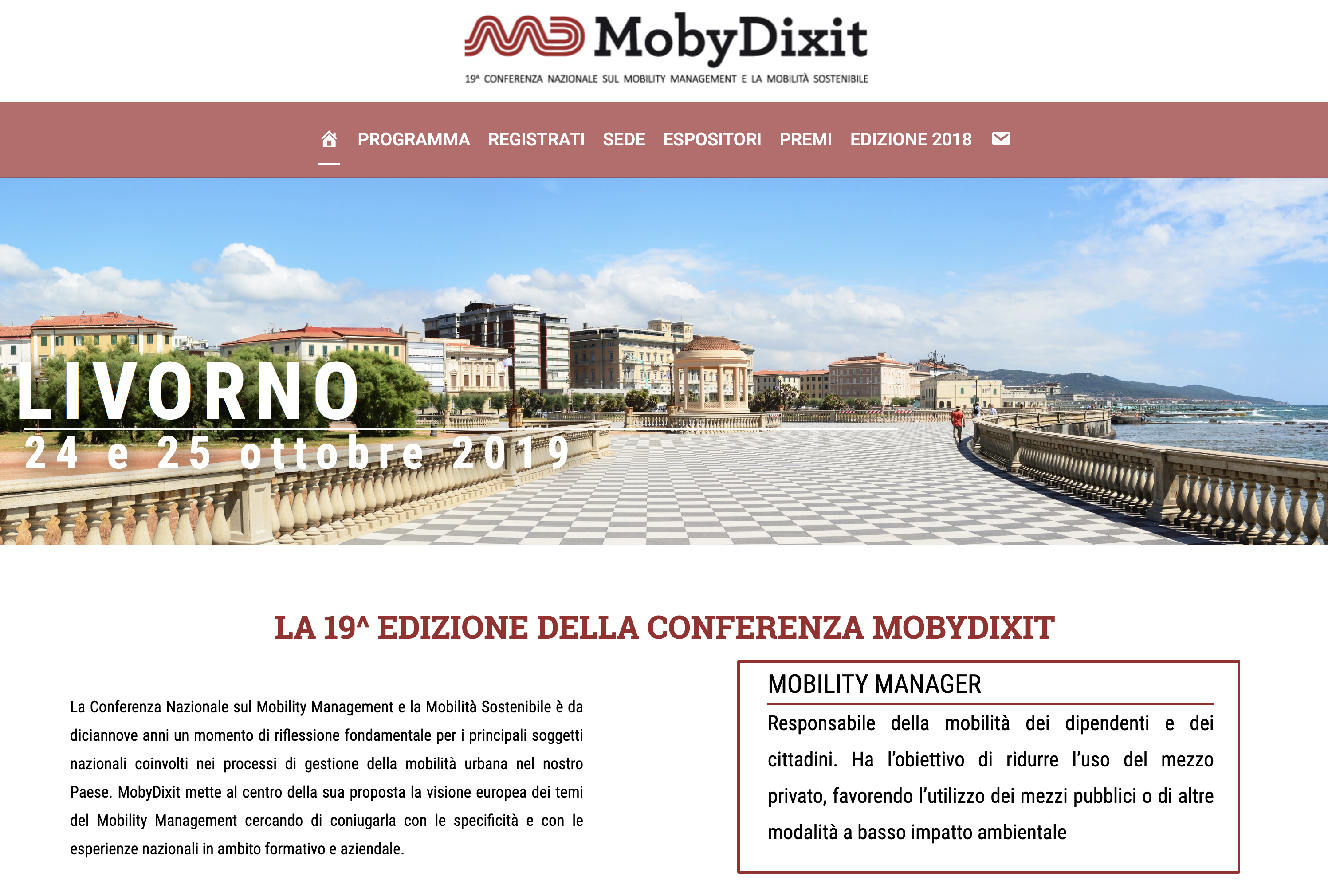 TTE a MobyDixit – 19° Conferenza Nazionale sul Mobility Management e la Mobilità Sostenibile